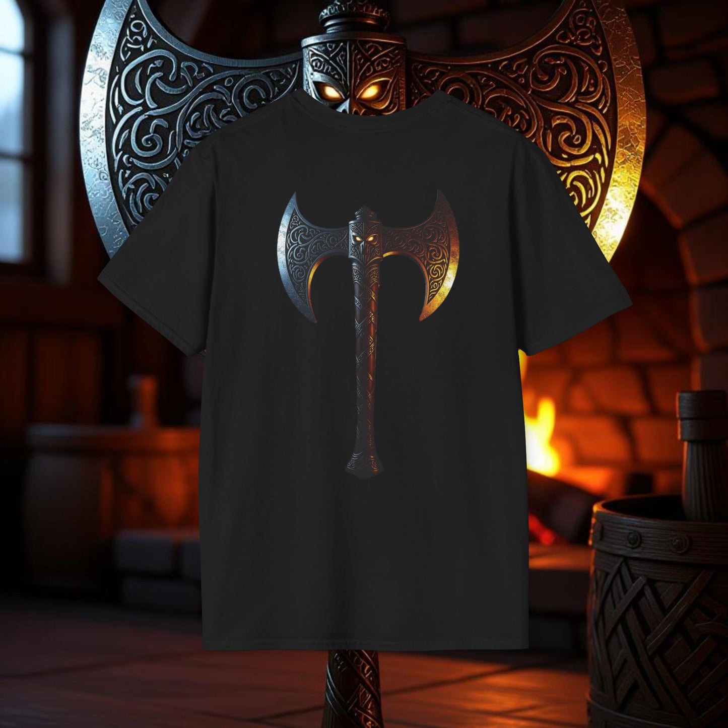 Eagle - Double Sided Battle Axe T-Shirt