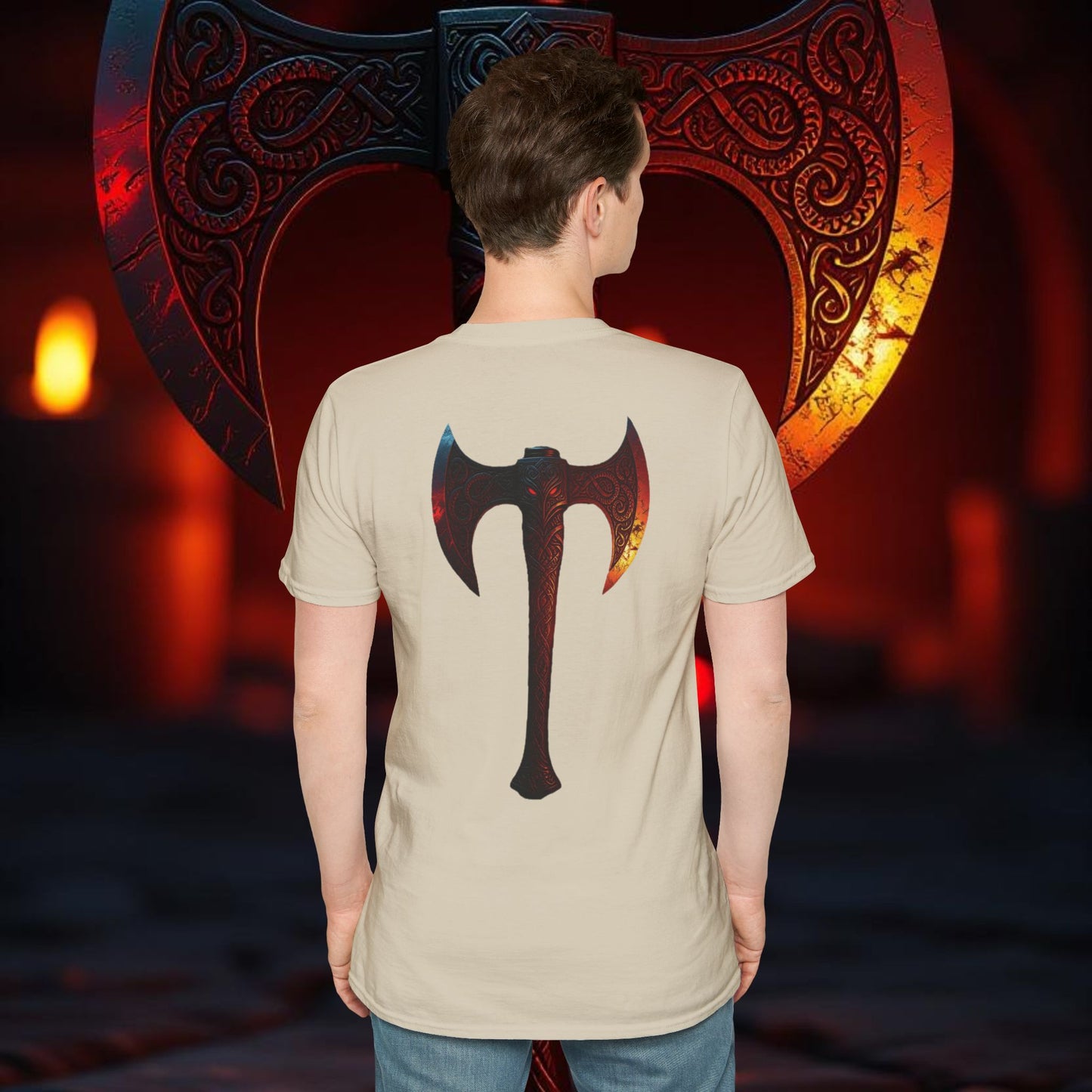 Hawk - Double Sided Battle Axe T-Shirt