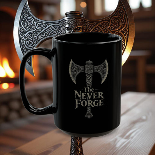 Skeleton Axe - 15oz Black Mug