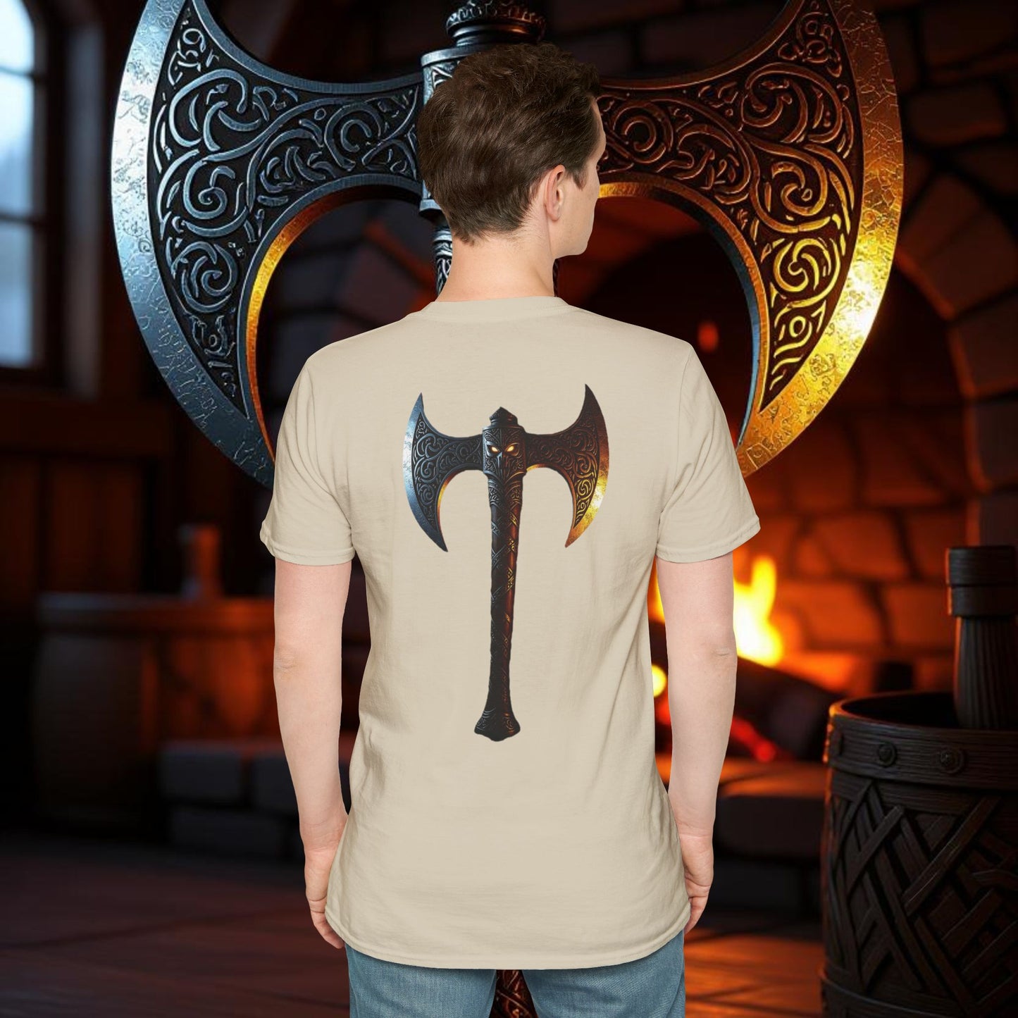 Eagle - Double Sided Battle Axe T-Shirt
