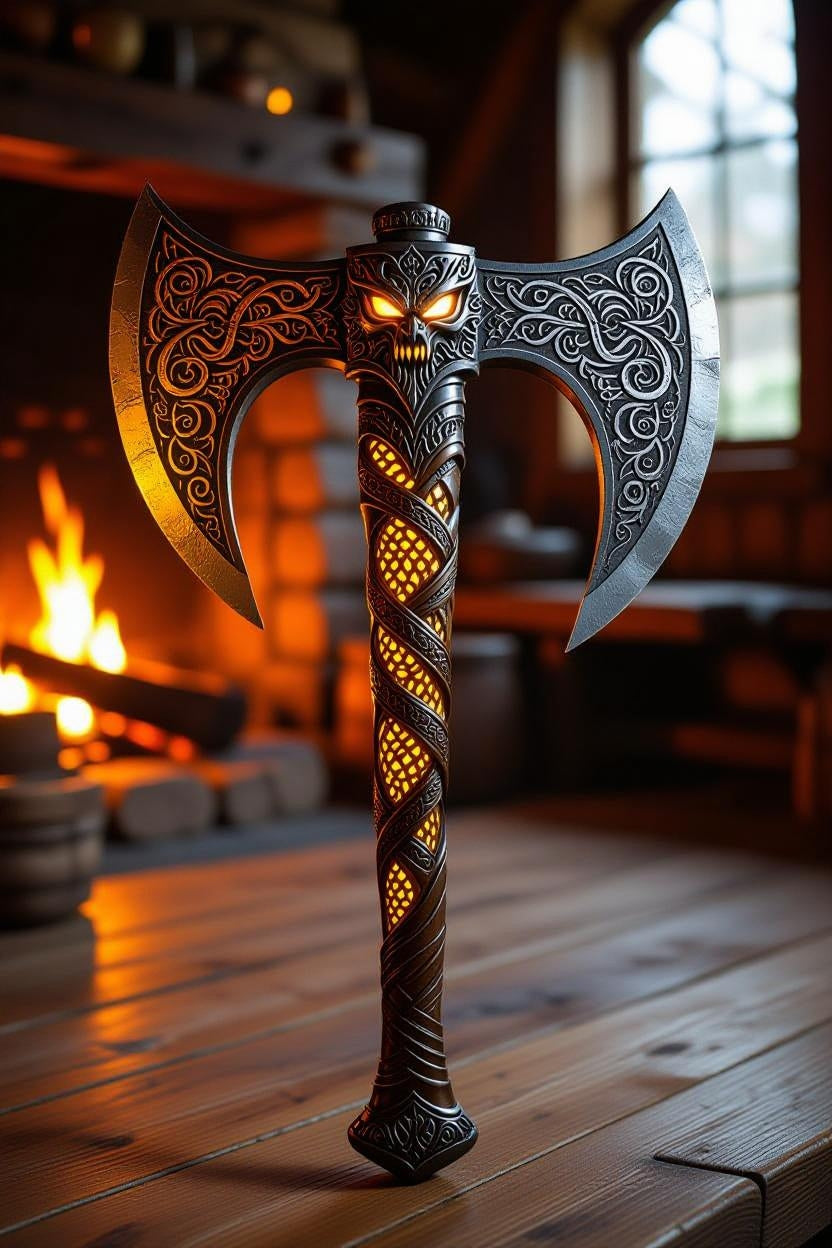 Wolf Axe - Frosted Glass Beer Mug