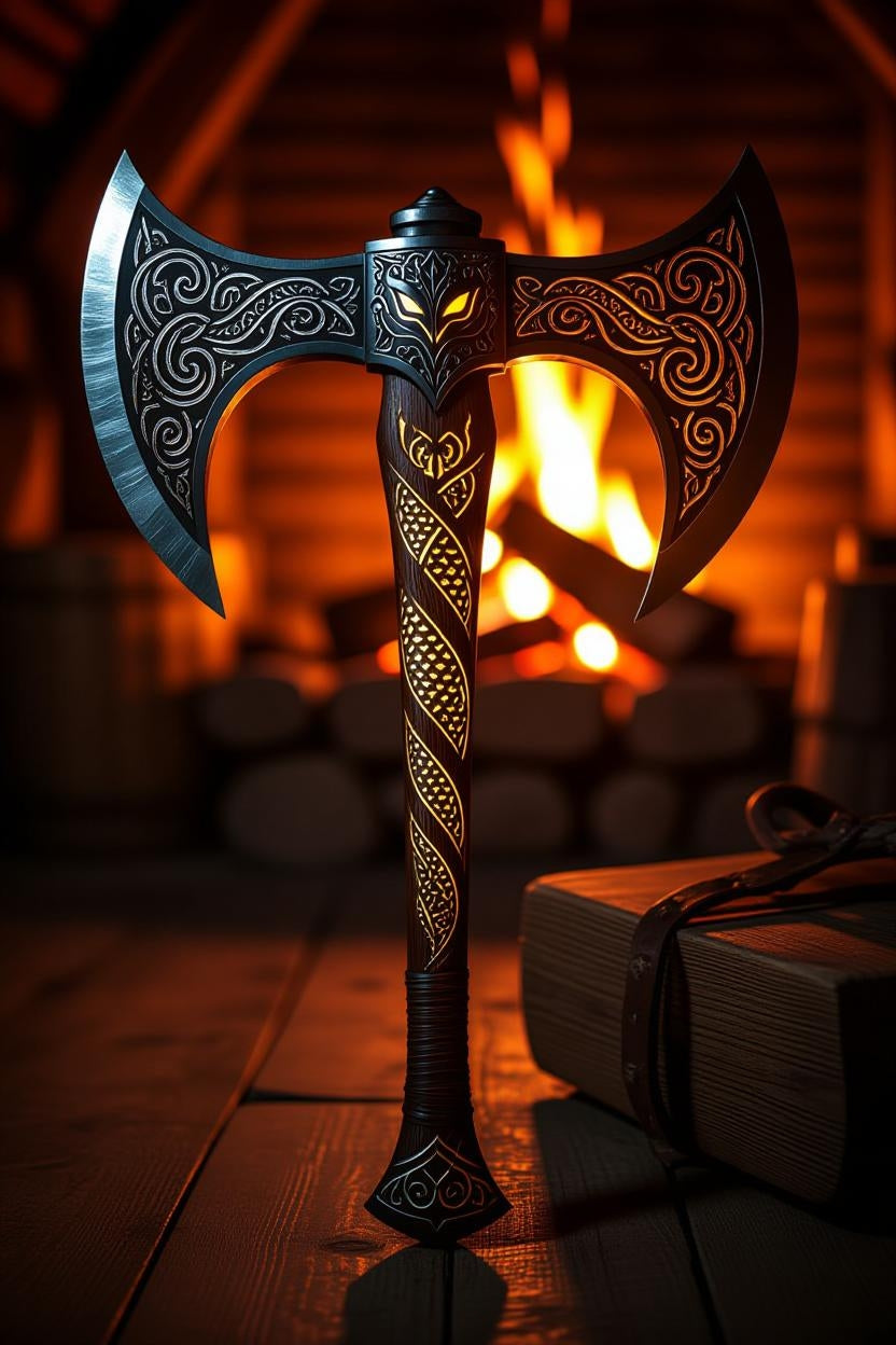 Falcon Axe - Frosted Glass Beer Mug