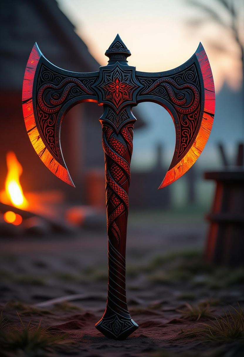 Berserker Axe - Frosted Glass Beer Mug