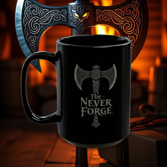 Falcon Axe - 15oz Black Mug
