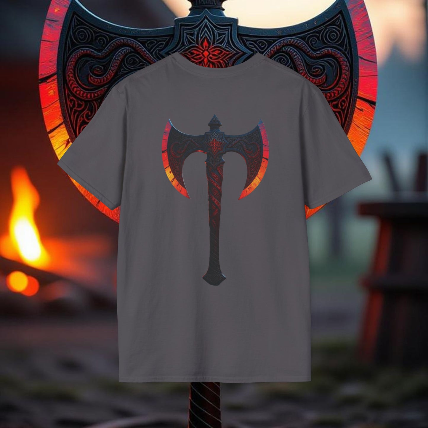 Berserker - Double Sided Battle Axe T-Shirt