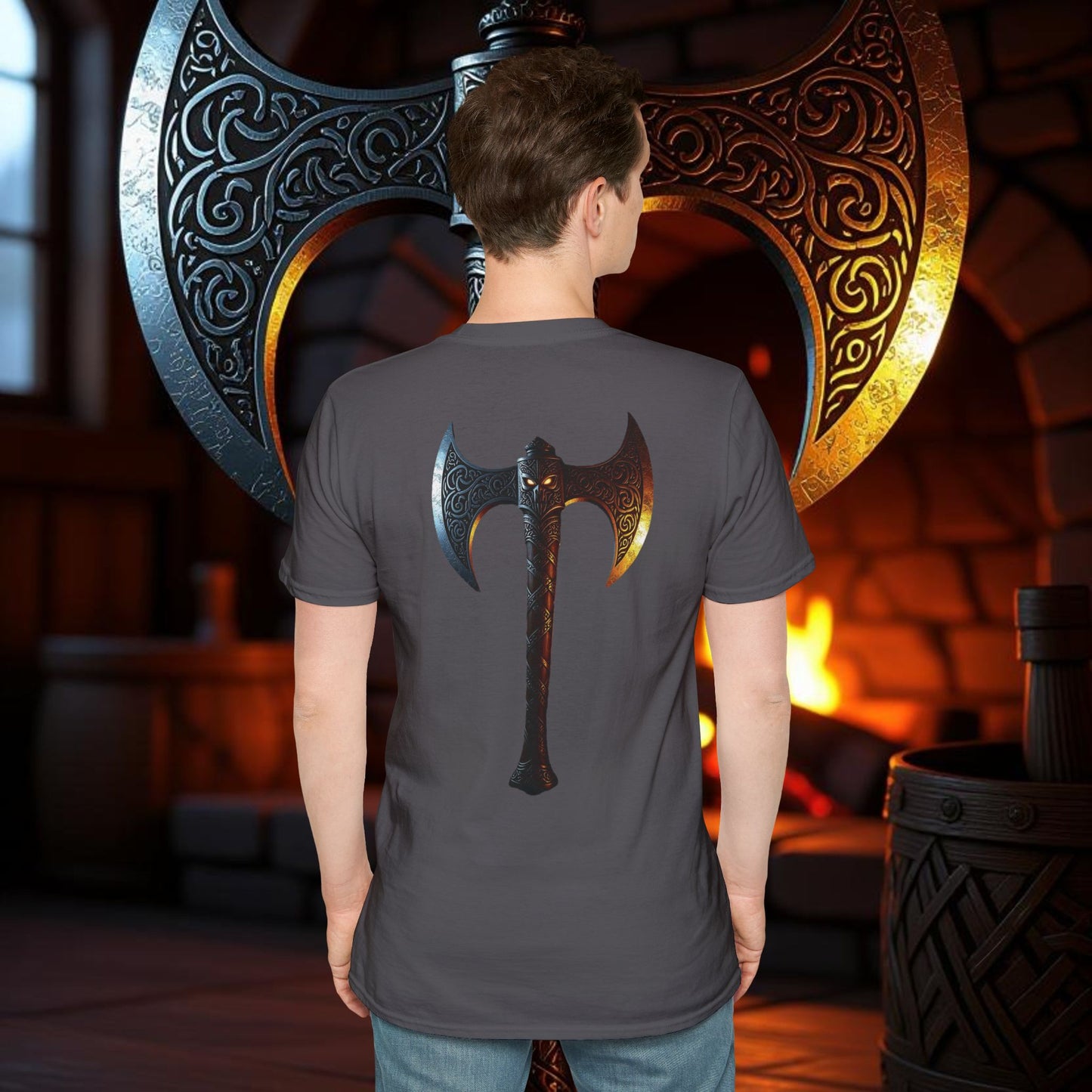 Eagle - Double Sided Battle Axe T-Shirt