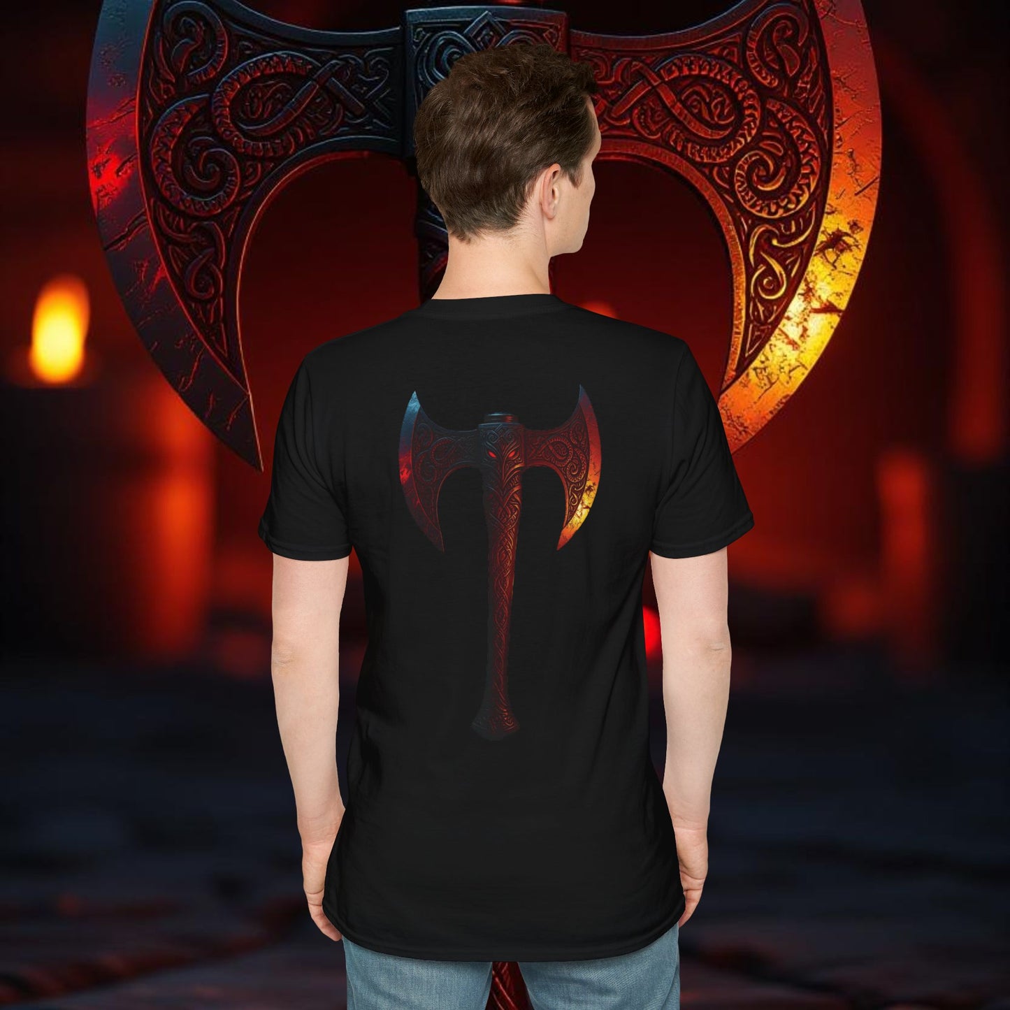 Hawk - Double Sided Battle Axe T-Shirt