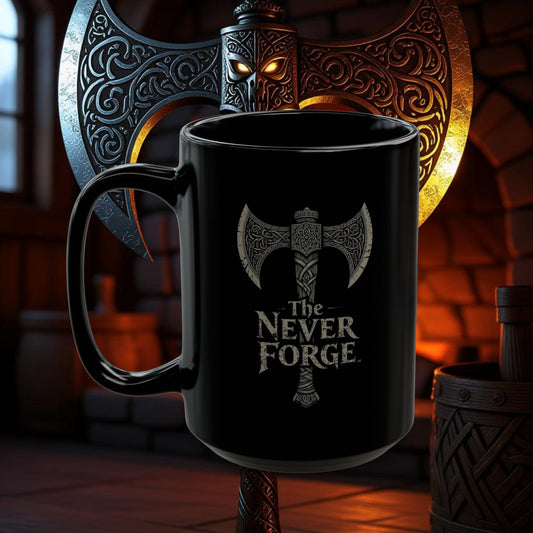 Eagle Axe - 15oz Black Mug