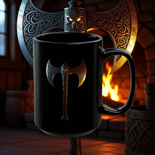 Eagle Axe - 15oz Black Mug
