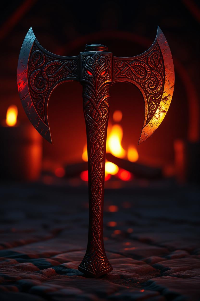 Hawk Axe - Frosted Glass Beer Mug