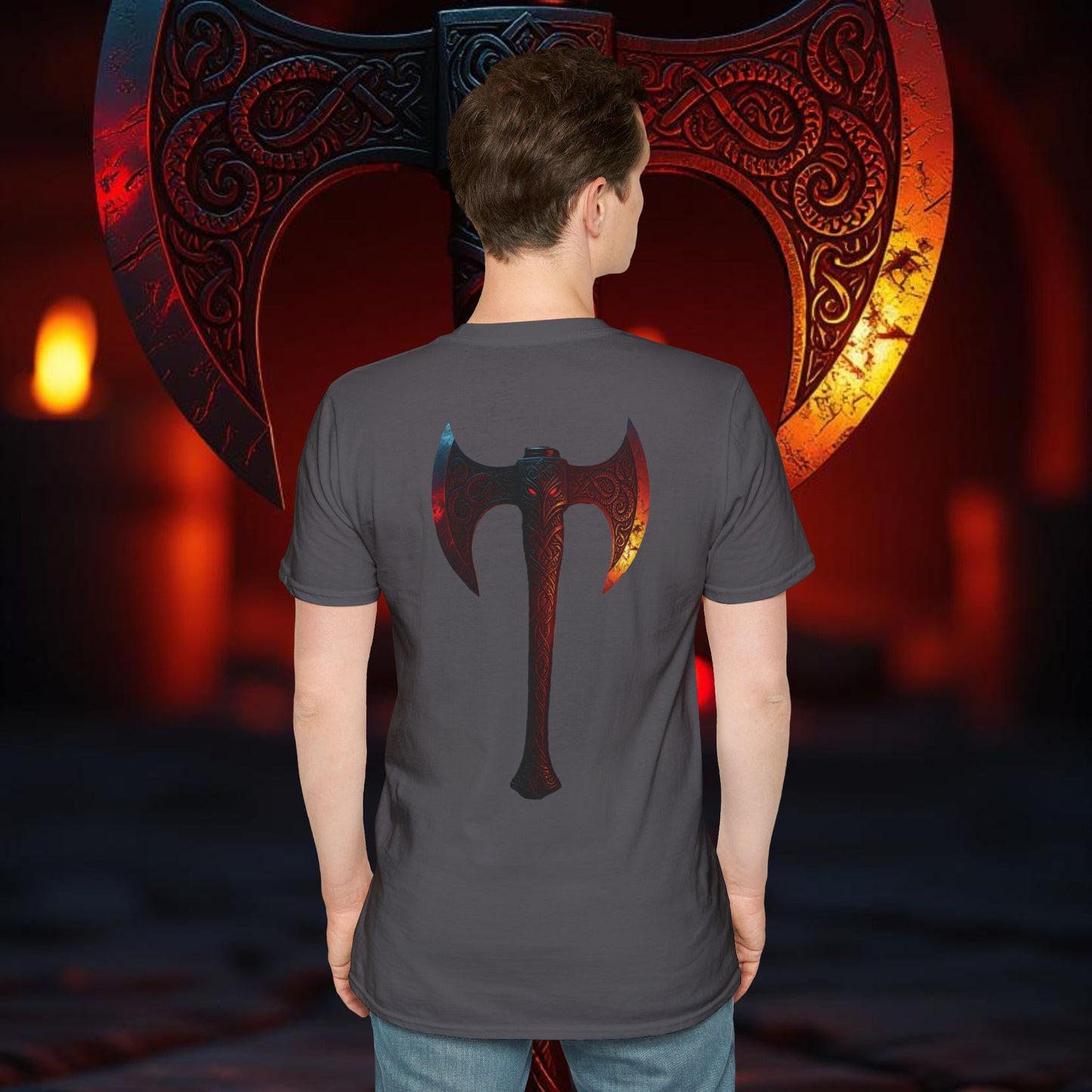 Hawk - Double Sided Battle Axe T-Shirt