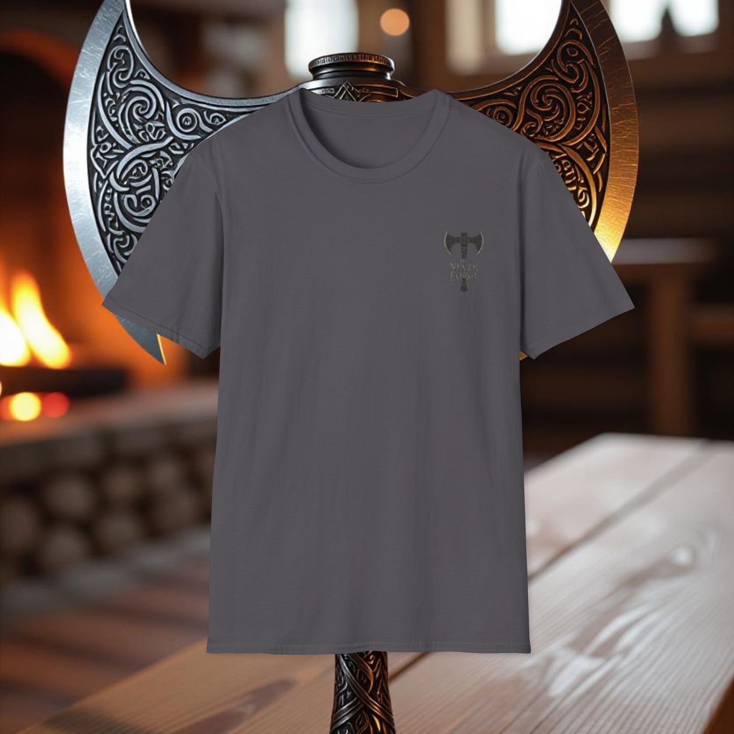 Skeleton - Double Sided Battle Axe T-Shirt