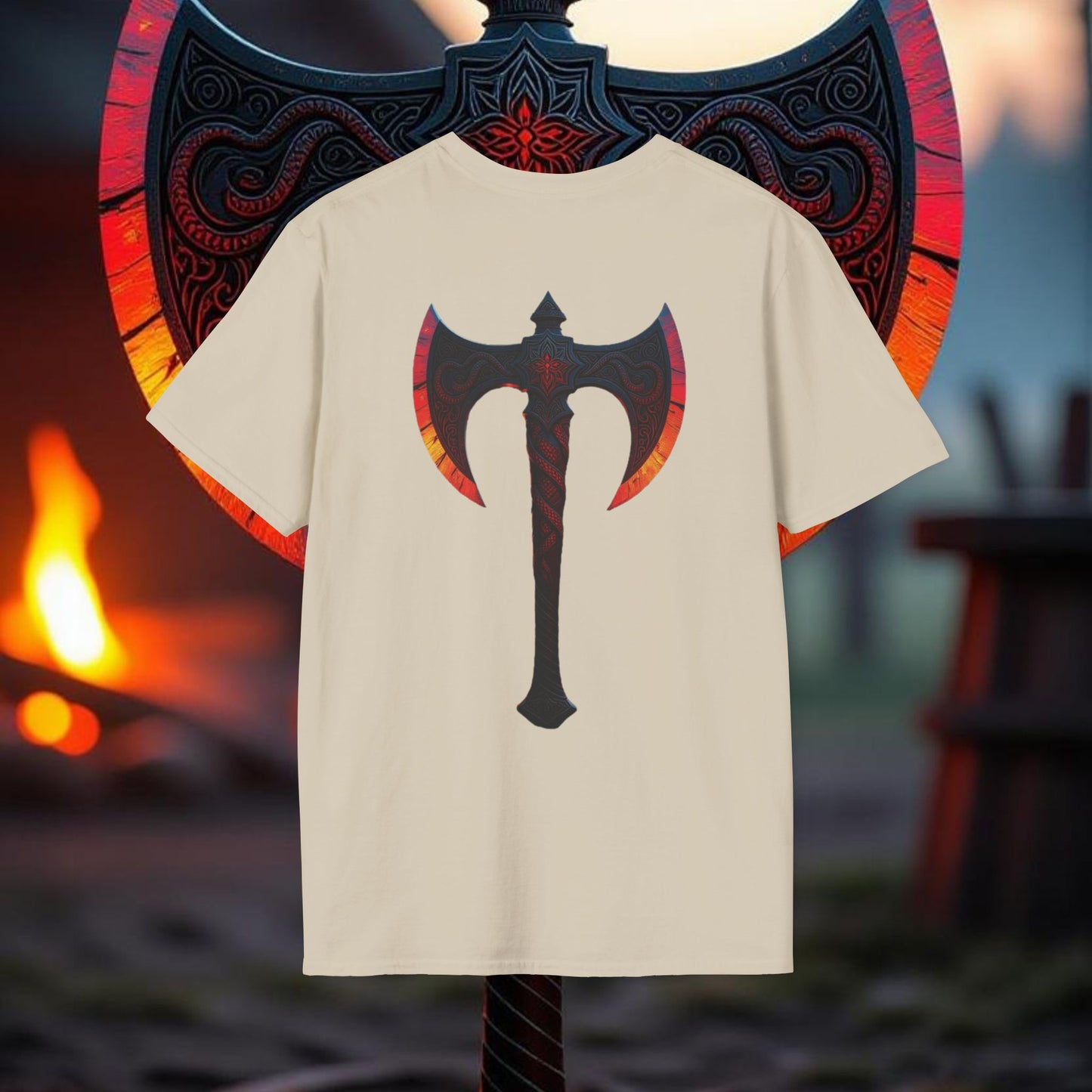 Berserker - Double Sided Battle Axe T-Shirt