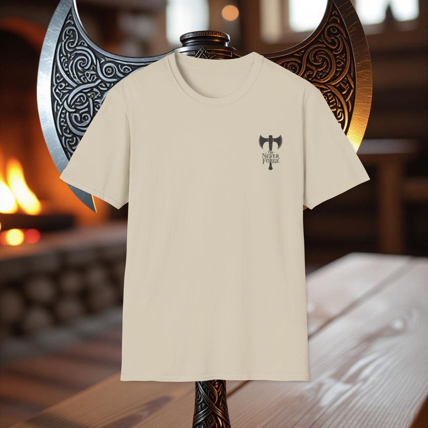 Skeleton - Double Sided Battle Axe T-Shirt
